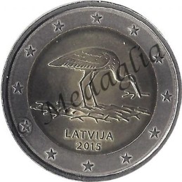 Pièce De 2 Euros Commémorative FINLANDE 2015 - Drapeau Européen En Couleur - QUALITÉ UNC - NEUVE