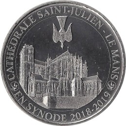 LE MANS - Cathédrale Saint Julien 8 (en synode 2018-2019-argent) / MONNAIE DE PARIS 2019