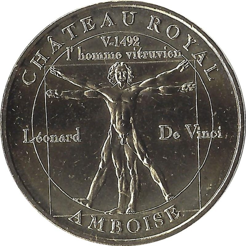 AMBOISE - Le Château d'Amboise 2 ( L'homme vitruvien) / MONNAIE DE PARIS 2005 AMBOISE - Le Château d'Amboise 2 ( L'homme vitruvien) / MONNAIE DE PARIS 2005
