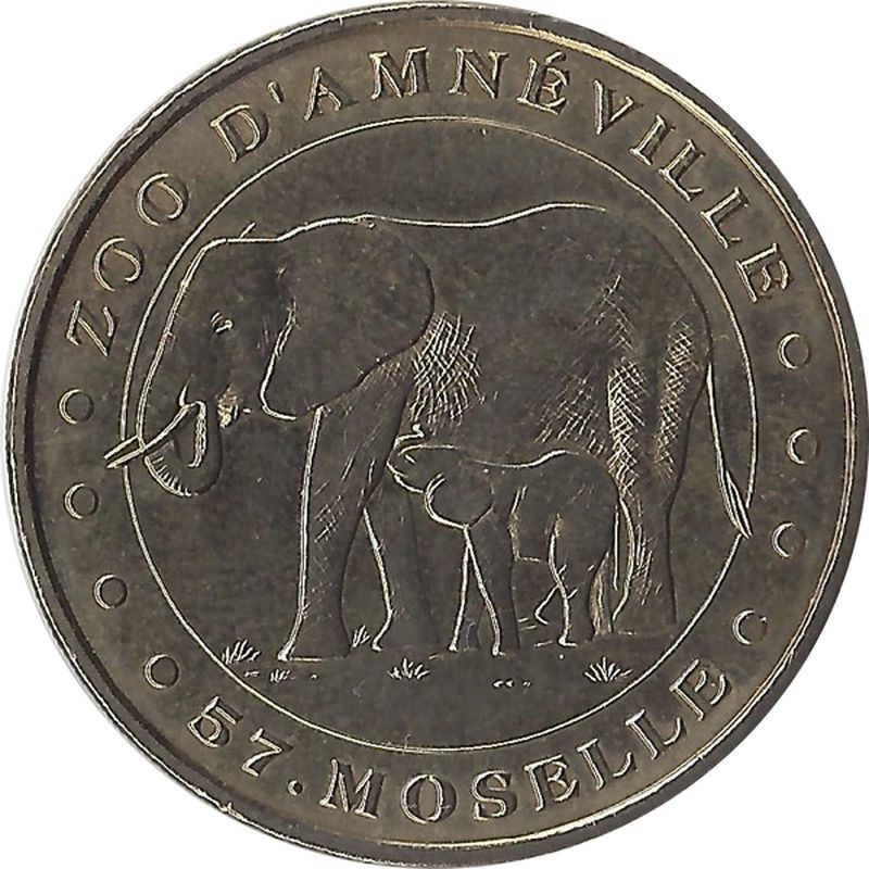 AMNÉVILLE - Zoo d'Amnéville 1 (Les éléphants) / MONNAIE DE PARIS 2006 AMNÉVILLE - Zoo d'Amnéville 1 (Les éléphants) / MONNAIE DE PARIS 2006