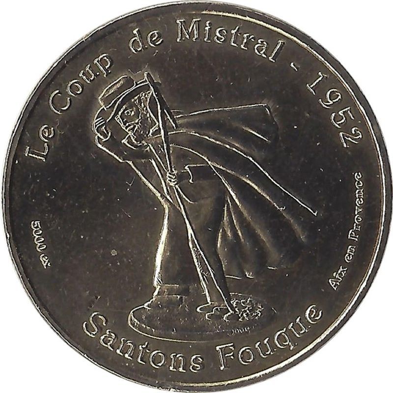 AIX EN PROVENCE - Santons Fouque 1 (le coup de mistral) / MONNAIE DE PARIS 2009 AIX EN PROVENCE - Santons Fouque 1 (le coup de mistral) / MONNAIE DE PARIS 2009