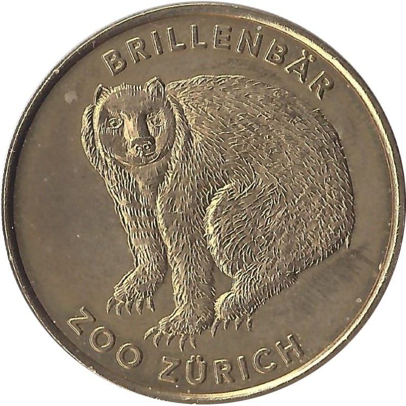 ZOO DE ZURICH - BRILLENBAR / MONNAIE DE PARIS 1997 ZOO DE ZURICH - BRILLENBAR / MONNAIE DE PARIS 1997