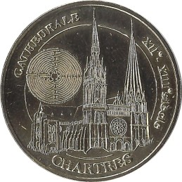 CHARTRES - La Cathédrale de Chartres 3 (Labyrinthe) / MONNAIE DE PARIS 2007