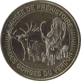 QUINSON - Musée de préhistoire des Gorges du Verdon 3 (animaux) / MONNAIE DE PARIS 2015