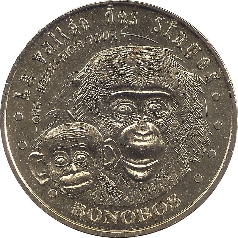 ROMAGNE - La Vallée des Singes 6 - Les Bonobos / MONNAIE DE PARIS 2011
