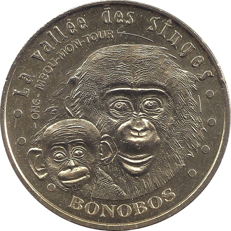 ROMAGNE - La Vallée des Singes 6 - Les Bonobos / MONNAIE DE PARIS 2011 ROMAGNE - La Vallée des Singes 6 - Les Bonobos / MONNAIE DE PARIS 2011