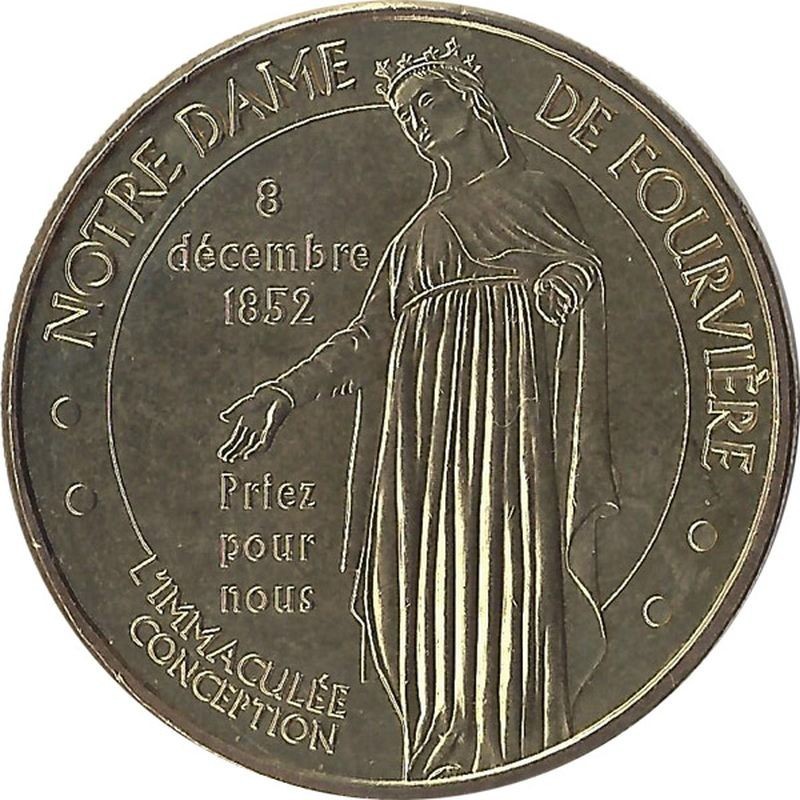 LYON - Notre Dame de Fourvière 2 (L'Immaculée Conception) / MONNAIE DE PARIS 2011 LYON - Notre Dame de Fourvière 2 (L'Immaculée Conception) / MONNAIE DE PARIS 2011