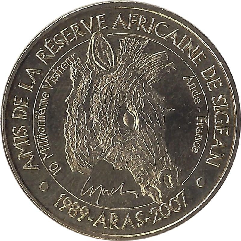 SIGEAN - Réserve Africaine 7 (le zèbre) / MONNAIE DE PARIS 2007 SIGEAN - Réserve Africaine 7 (le zèbre) / MONNAIE DE PARIS 2007