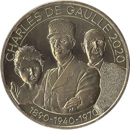 COLOMBEY-LES-DEUX-EGLISES 11 - Mémorial Charles de Gaulle (1890-1940-1970) / MONNAIE DE PARIS 2020