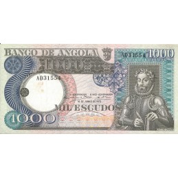 ANGOLA - 1000 escudos 1973 (AD31554)