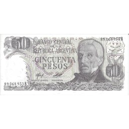 ARGENTINE - 50 Peso Argentino (gris) 83-84 UNC