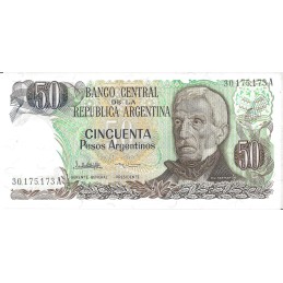 ARGENTINE - 50 Peso Argentino (vert) 83-84 UNC