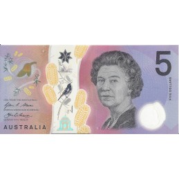AUSTRALIE - 5 Dollars 2016 - UNC