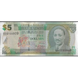 BARBADE - 5 Dollars 2007 UNC