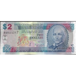 BARBADES - 2 Dollars 2007 UNC