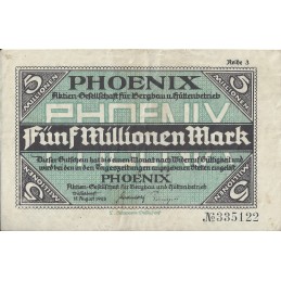 ALLEMAGNE - 5 millionem - 15 august 1923 (335122)