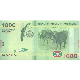 BURUNDI - 1000 Francs 2015 - UNC