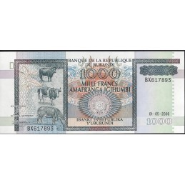 BURUNDI - 1000 francs 2006 UNC