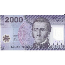 CHILI - 2000 pesos 2009 Polymer UNC