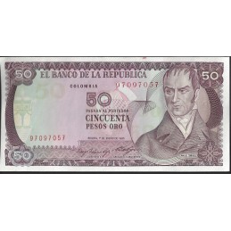 COLOMBIE - 50 pesos oro 1985 - UNC