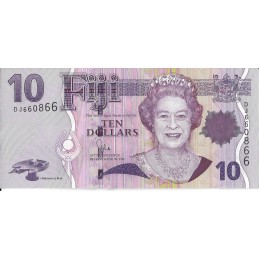 FIDJI - 10 Dollars 2012 UNC