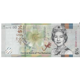 BAHAMAS - 1/2 Dollars 2019 - UNC