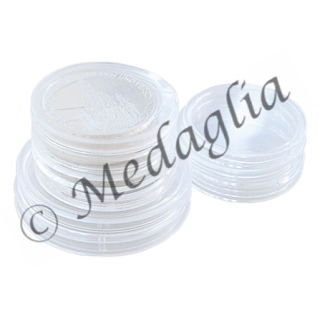 Lot De 10 Capsules De Protection Pour Pièces - Diamètre 25 Mm, Acrylique Anti-rayures, Fermeture Sécurisée