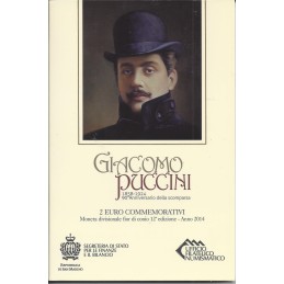SAN MARIN - 2€ Euro commémorative - Giacomo Puccini 2014