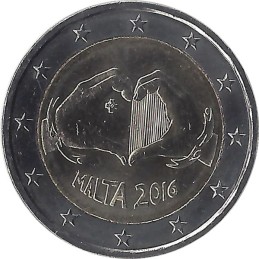 MALTE - 2 Euros commémorative - Love 2016