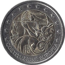 ITALIE - 2 Euros commémorative - Constitution UE 2005