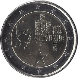SLOVENIE - 2 Euros commémorative -  Franc Rozman-Stan 2011