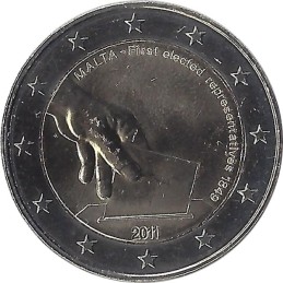MALTE - 2 Euros commémorative -  Première élection 2011