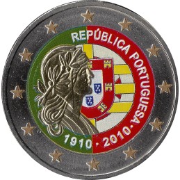 ALLEMAGNE - 2 Euros commémorative couleurs - Republica Portuguesa 2010