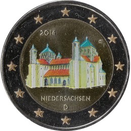 ALLEMAGNE - 2 Euros commémorative couleurs - Niedersachen 2014 (atelier G)
