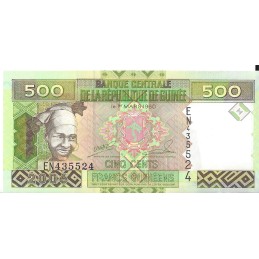 GUINEE - 500 Francs Guinéens - 2006 UNC