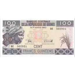 GUINEE - 100 Francs Guinéens - 2015 UNC