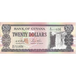 GUYANA - 20 Dollars - UNC