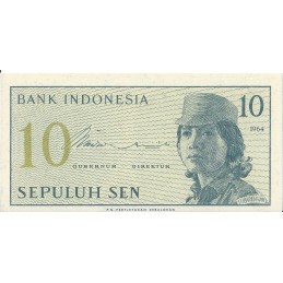 INDONESIE - 10 sen 1964 - UNC
