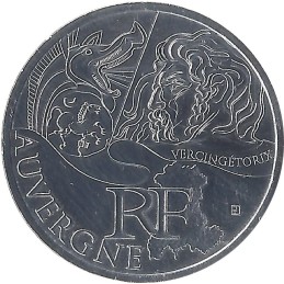 10 EUROS DES RÉGIONS - Auvergne / MONNAIE DE PARIS 2010