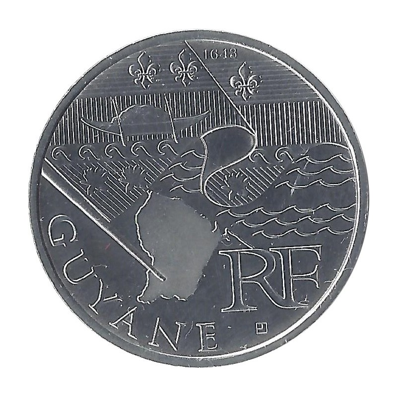 10 EUROS DES RÉGIONS - Guyane / MONNAIE DE PARIS 2010