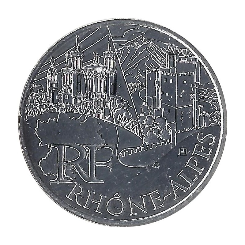 10 EUROS DES RÉGIONS - Rhône-Alpes / MONNAIE DE PARIS 2011