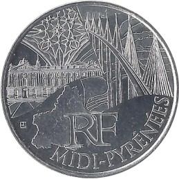 10 EUROS DES RÉGIONS - Midi-Pyrénées / MONNAIE DE PARIS 2011