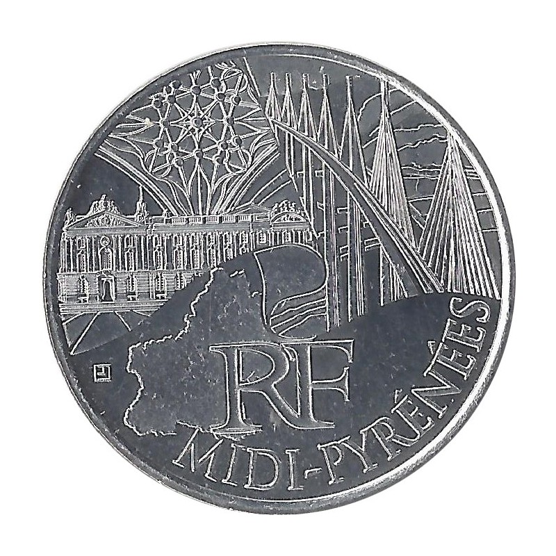 10 EUROS DES RÉGIONS - Midi-Pyrénées / MONNAIE DE PARIS 2011