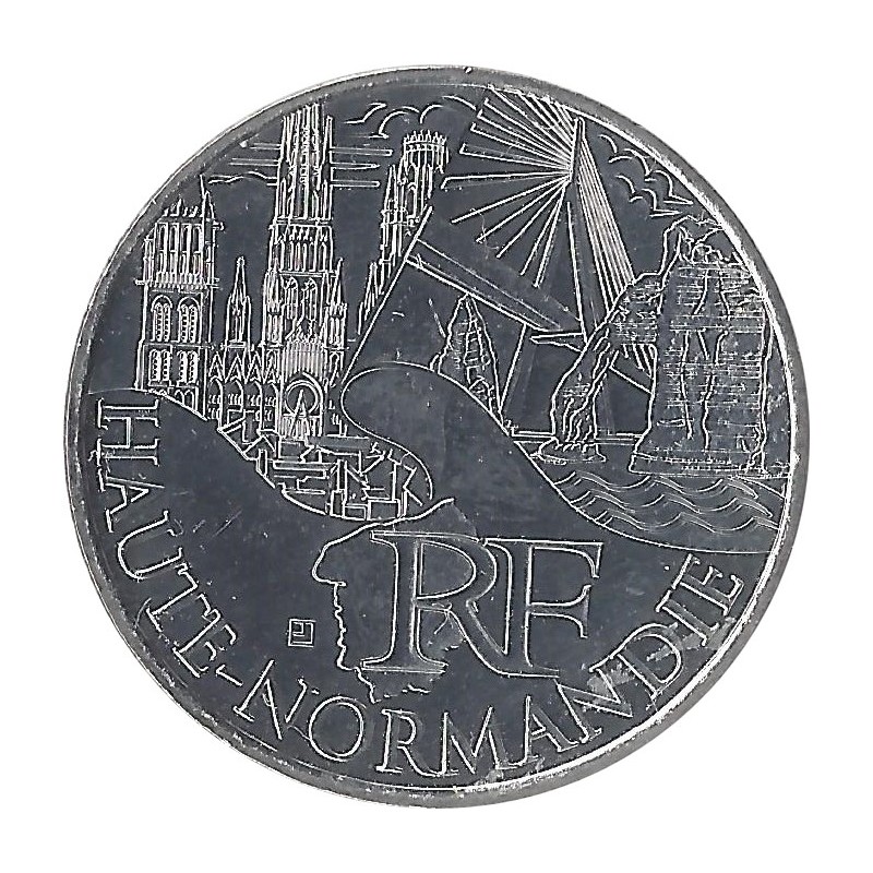 10 EUROS DES RÉGIONS - Haute-Normandie / MONNAIE DE PARIS 2011