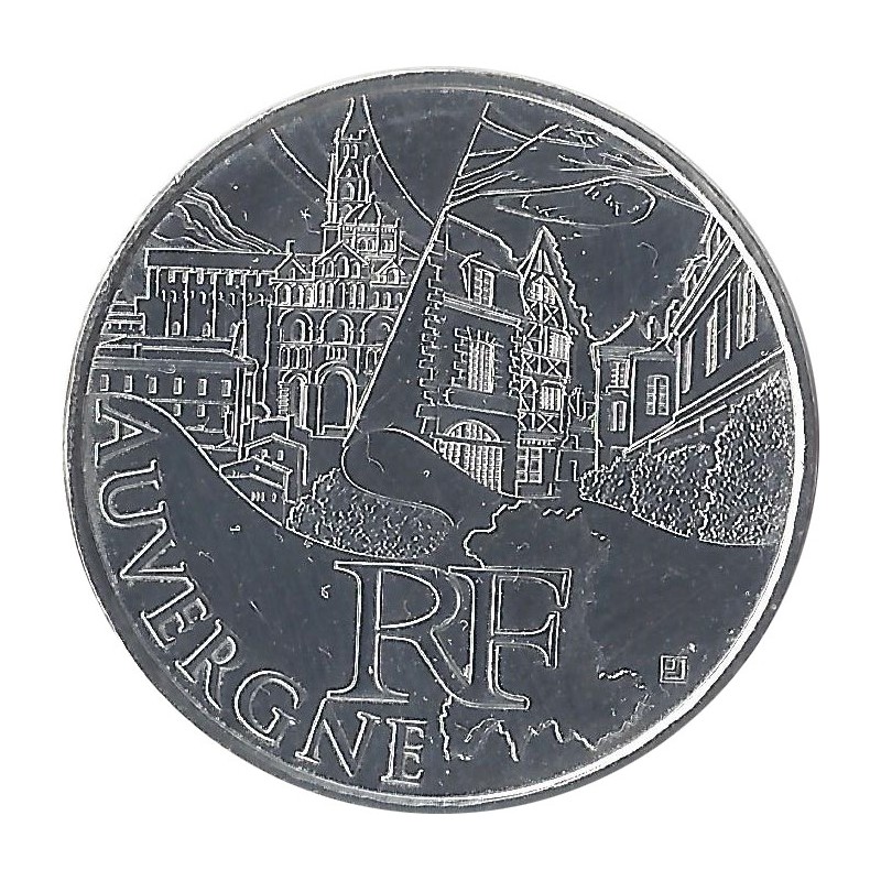 10 EUROS DES RÉGIONS - Auvergne / MONNAIE DE PARIS 2011