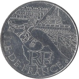 10 EUROS DES RÉGIONS - Île de France / MONNAIE DE PARIS 2011