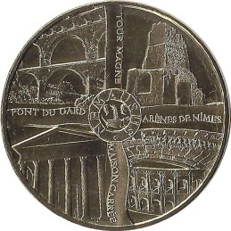 NIMES - Les 4 Monuments (Or) / MONNAIE DE PARIS 2015