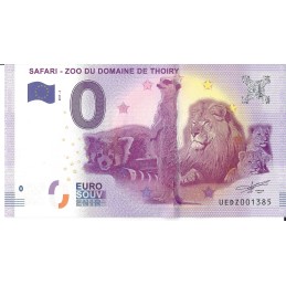 THOIRY - Château et Parc Zoologique (zoo du Domaine de Thoiry)/ MONNAIE DE PARIS 2017-2