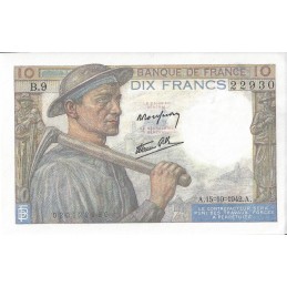 FRANCE - 10 Francs Mineur 1942 (22930)