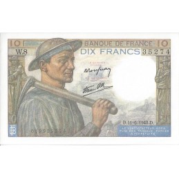 FRANCE - 10 Francs Mineur 1942 (35274)